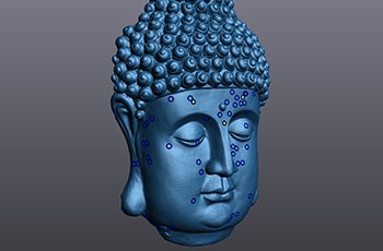 3D scanning markers Using 3D scanning markers and textures