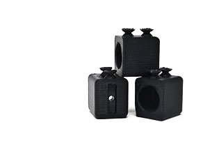 abs 3d manufacturing thrre small abs cubes stacked a top of each other