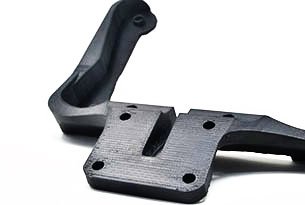 abs 3d parts black ABS 3D printed part