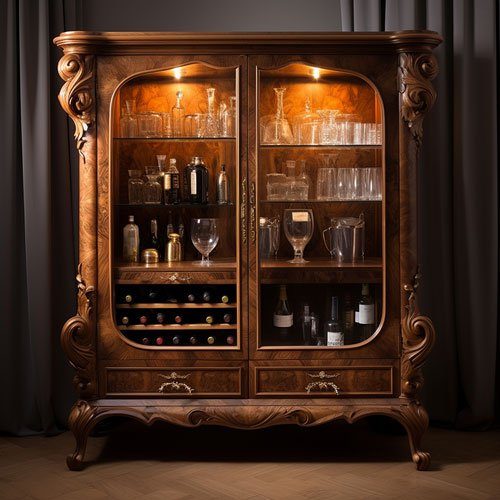 antique-cabinet Antique cabinetry