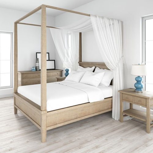bed-frame-headboard a four poster bed