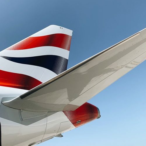 empennage close up of an aircraft empennage or tail