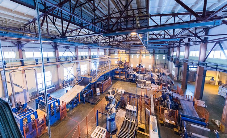 factory line digital twin An industrial plant ready to be scanned to create a digital twin