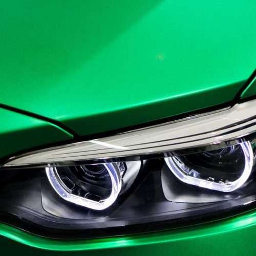 headlights sleek, modern car headlight