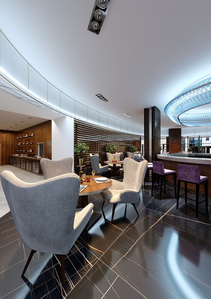 hotel bar design calculations using a 3D laser scanner to measure hard to reach areas and unven surfaces